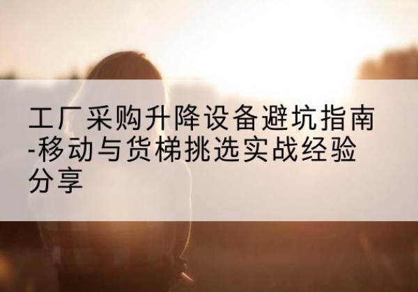 黄山移动式升降机怎么选-工厂采购升降设备避坑指南-移动与货梯挑选实战经验分享